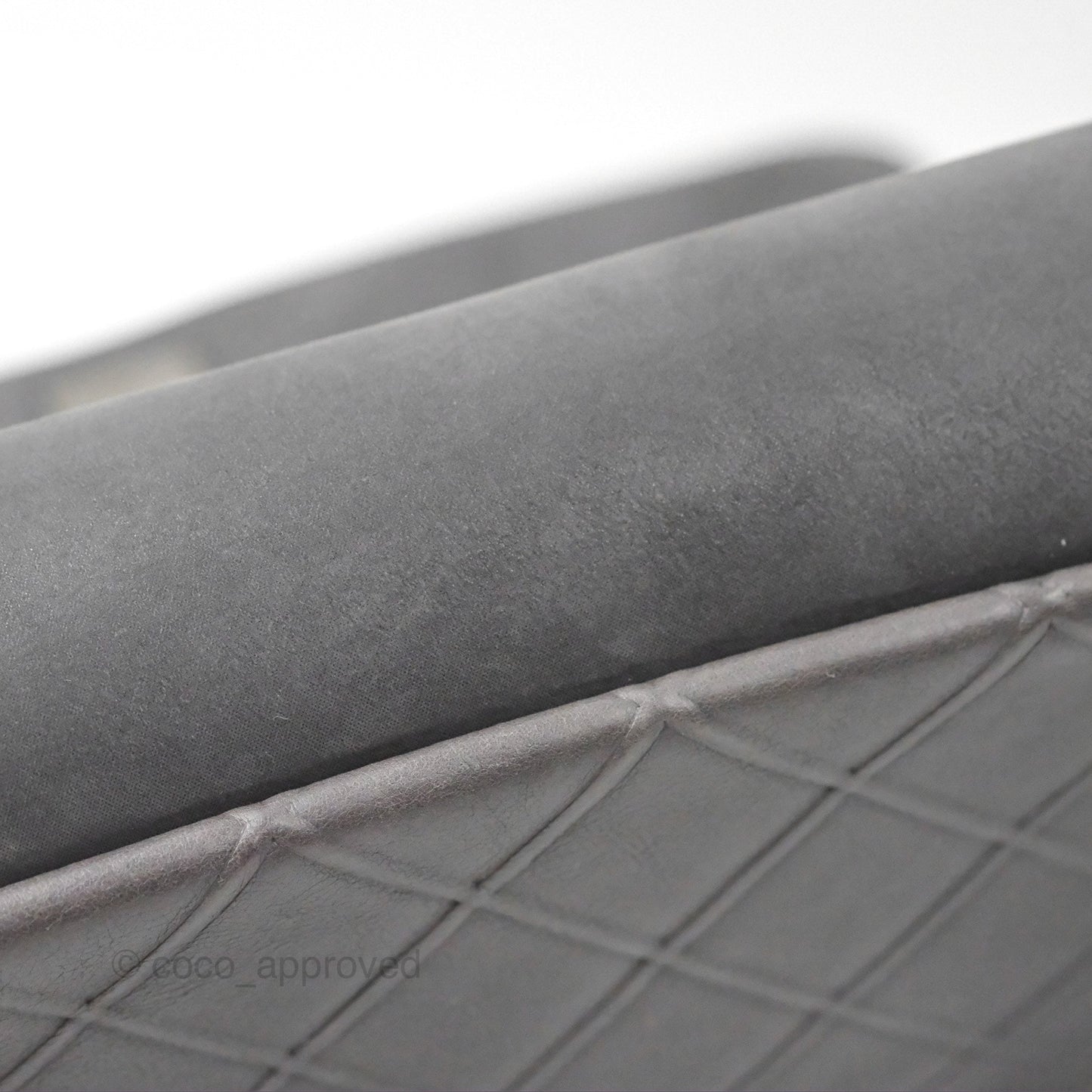 Chanel New Chic Flap Dark Grey Calfskin Ruthenium Hardware