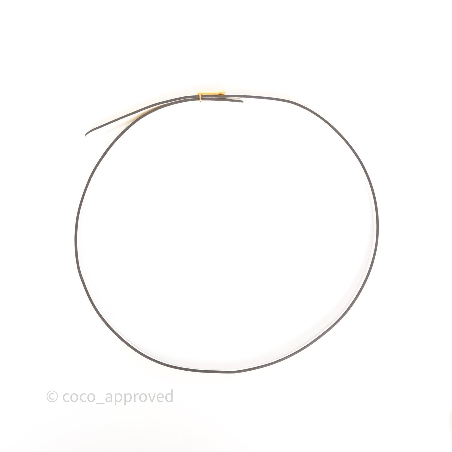 Hermès Belt Jaune Poussin/ Blanc Veau Swift/ Epsom Gold Hardware