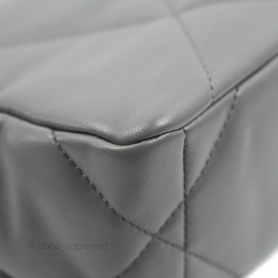 Chanel 19 Small Dark Grey Lambskin Mixed Hardware