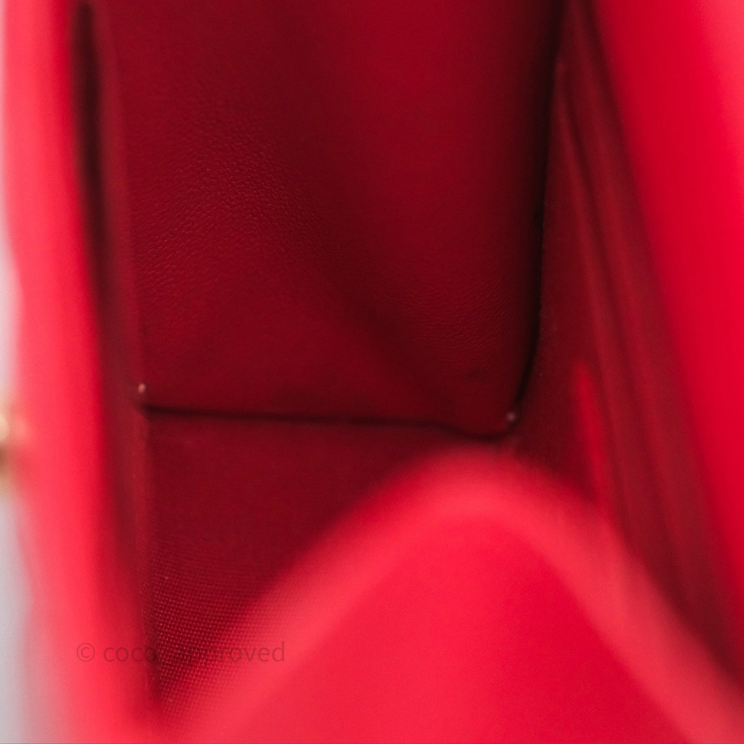 Chanel Mini Quilted Trendy CC Clutch With Chain Red Lambskin Gold Hardware