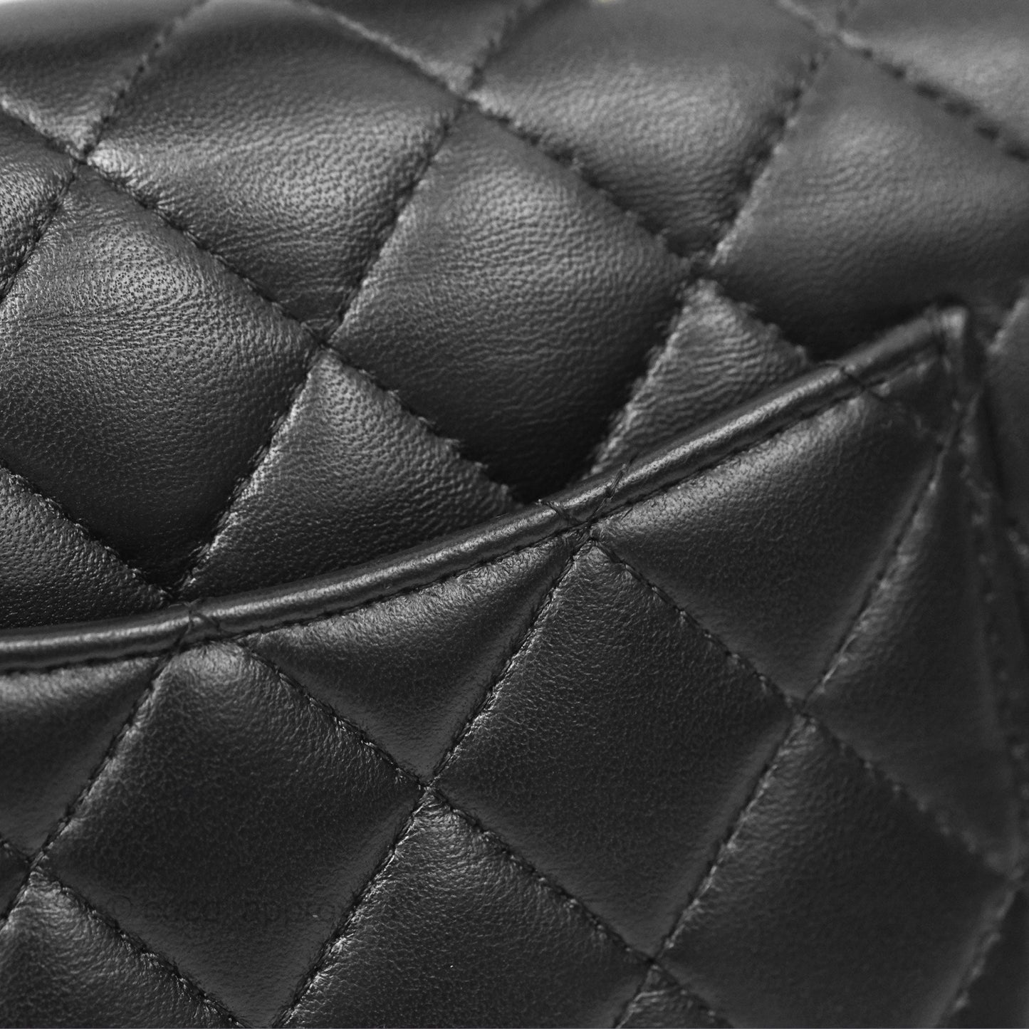 Chanel Top Handle Mini Rectangular Flap Bag Black Lambskin Gold Hardware