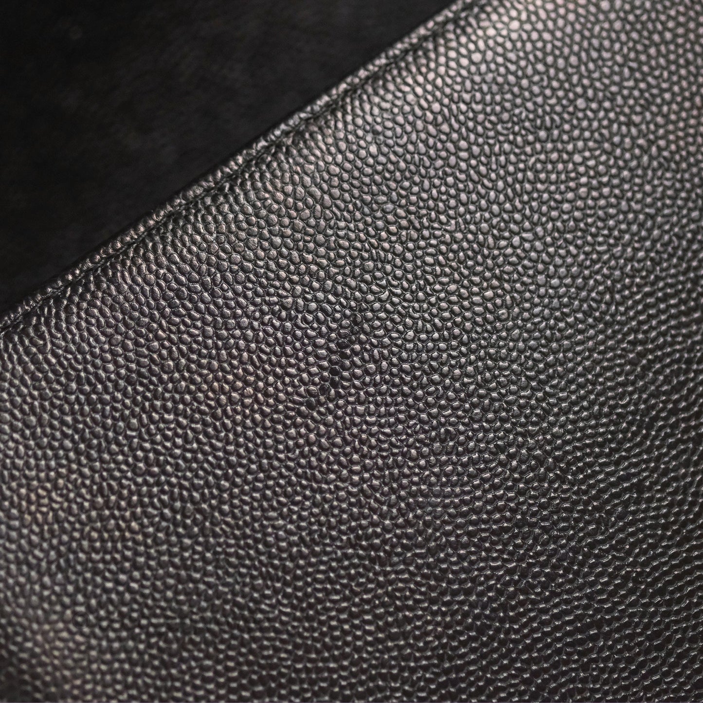 Chanel Chevron Medium Boy Black Caviar Aged Gold Hardware