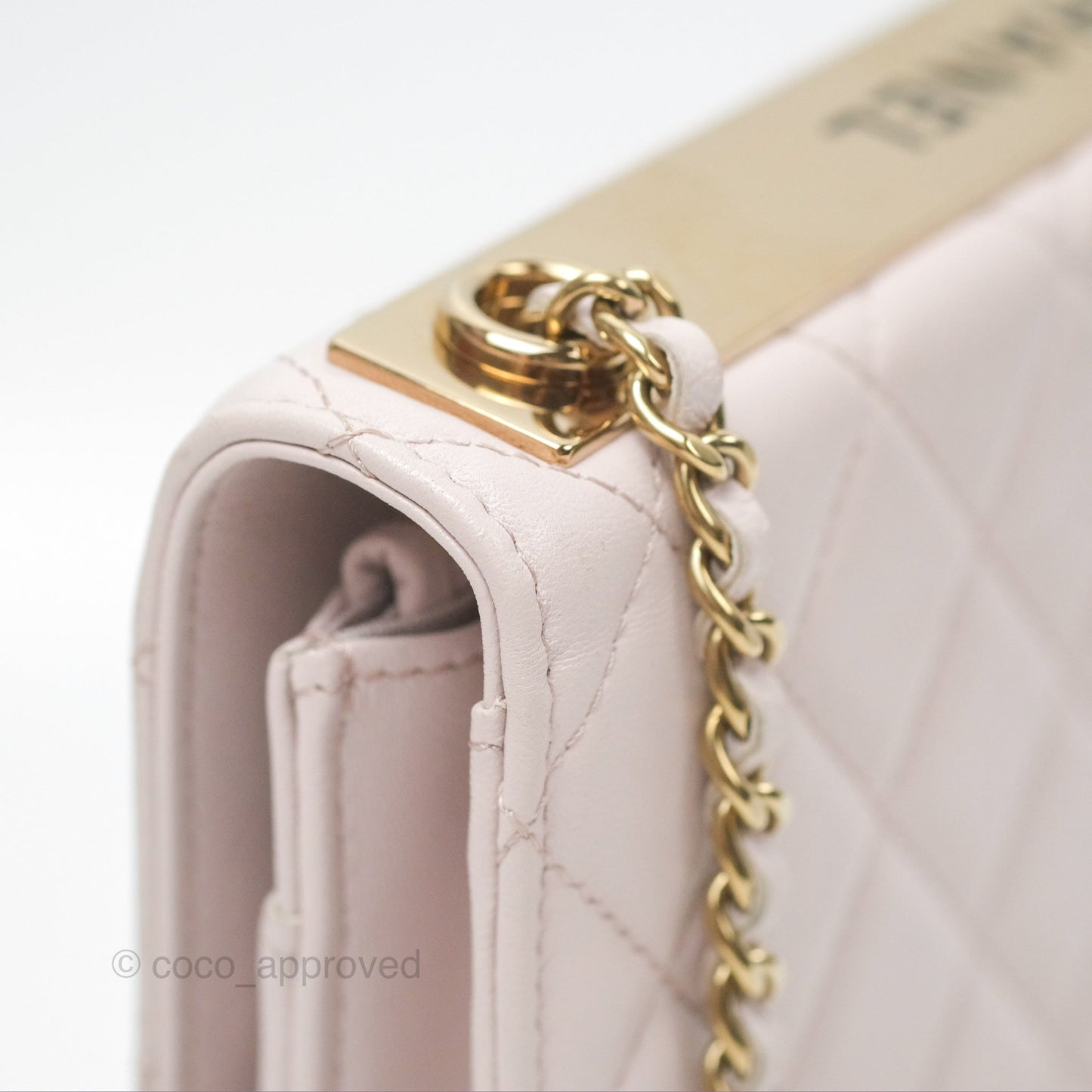 Chanel Trendy CC WOC Quilted Pink Lambskin Gold Hardware