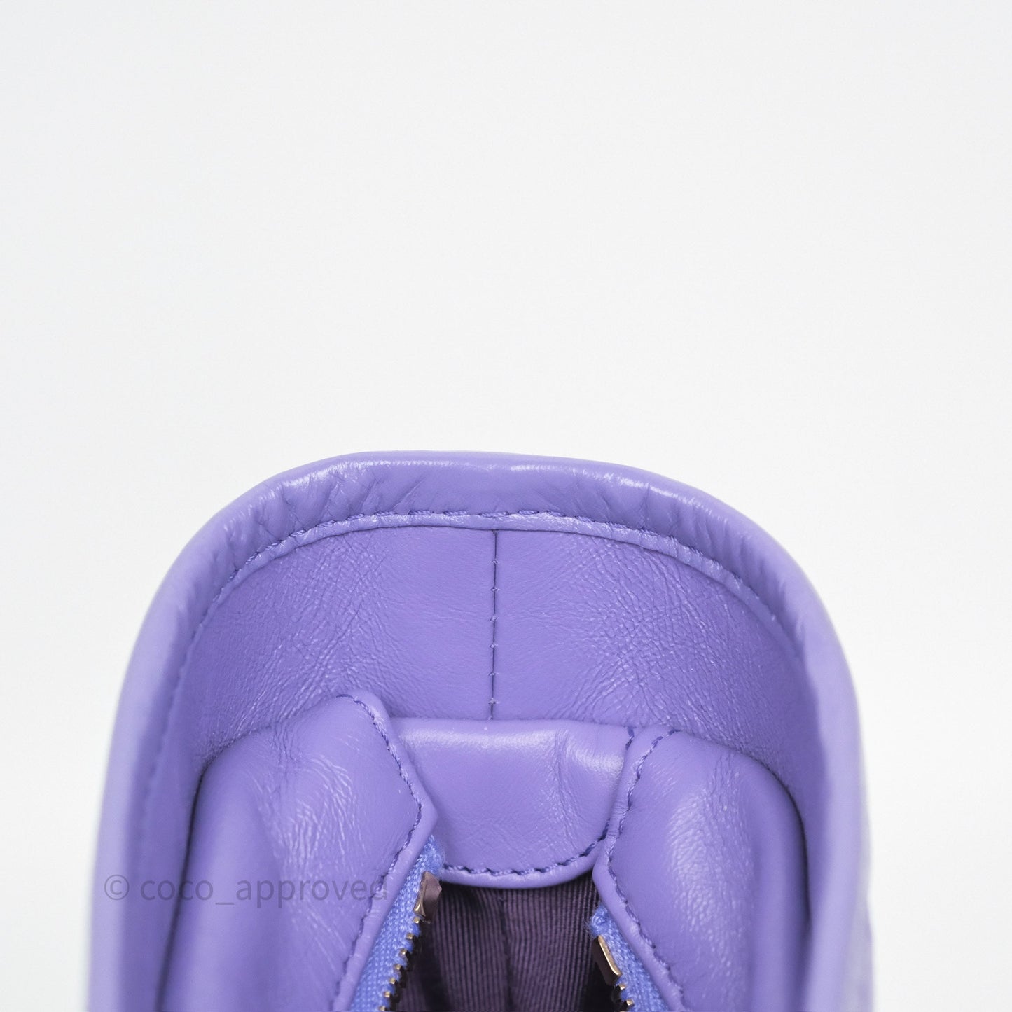 Chanel Quilted Medium Gabrielle Purple Aged Calfskin