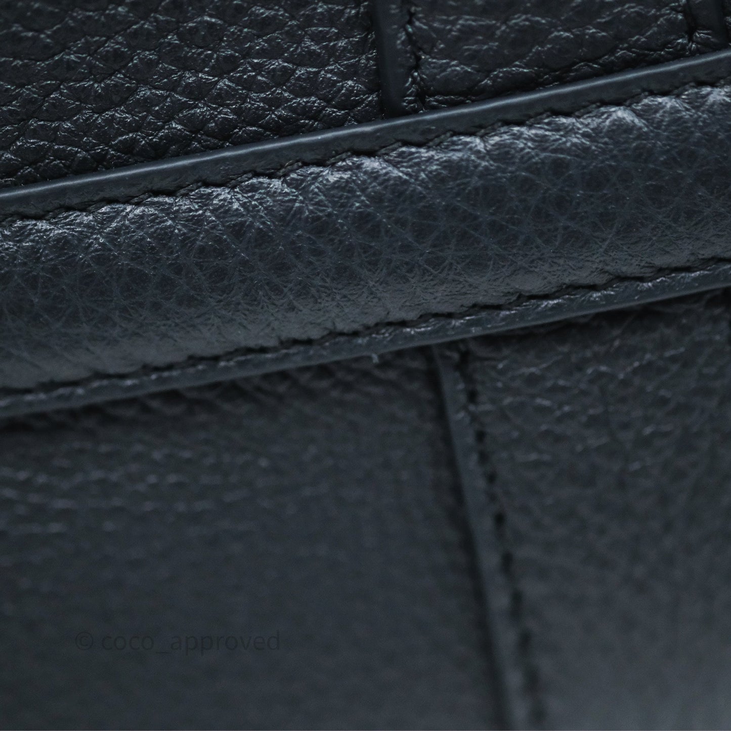 Loro Piana Ghiera Shopper Small Blue Navy Calfskin Sun Gold Hardware