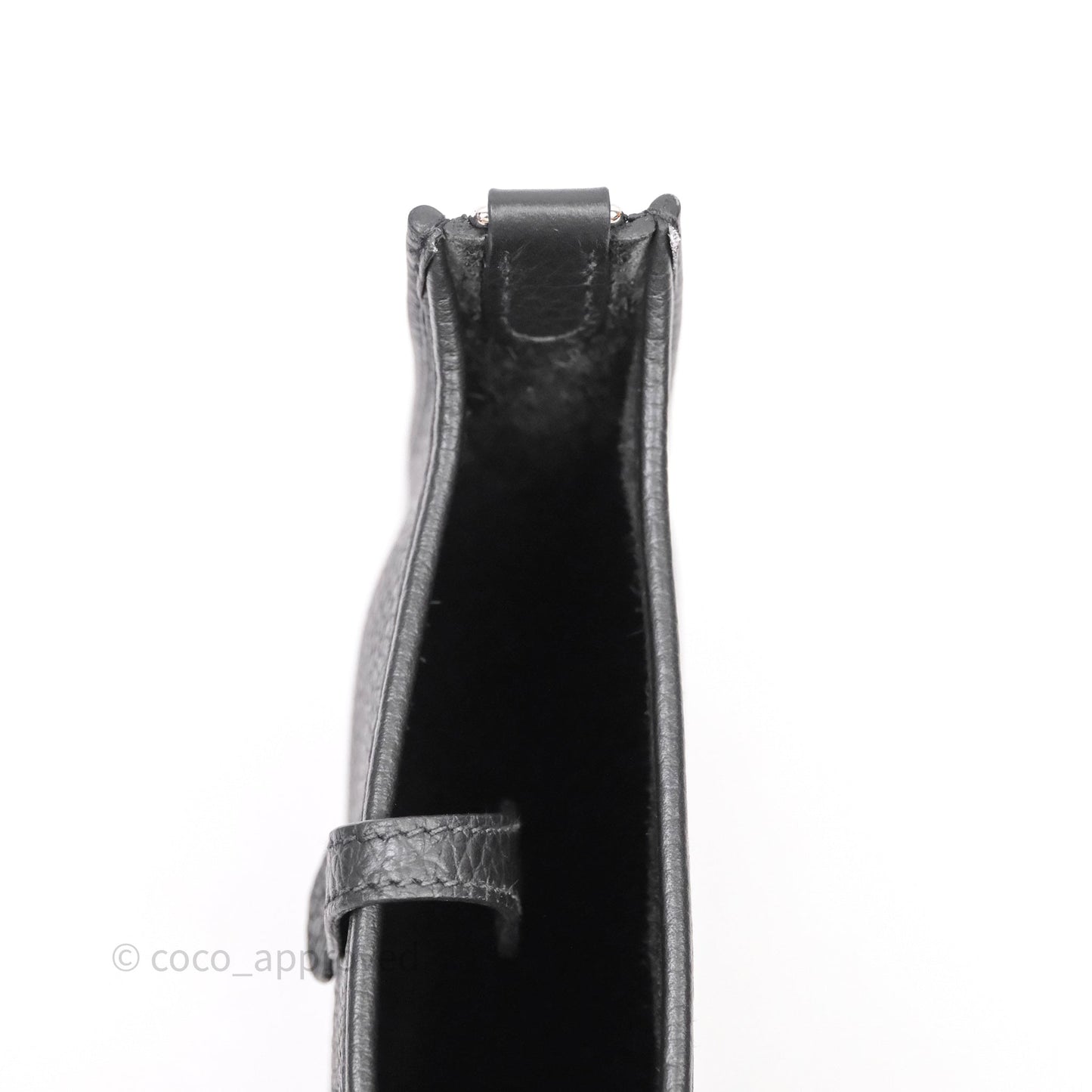 Hermès Mini Evelyne 16 Noir 89 Clemence Palladium Hardware