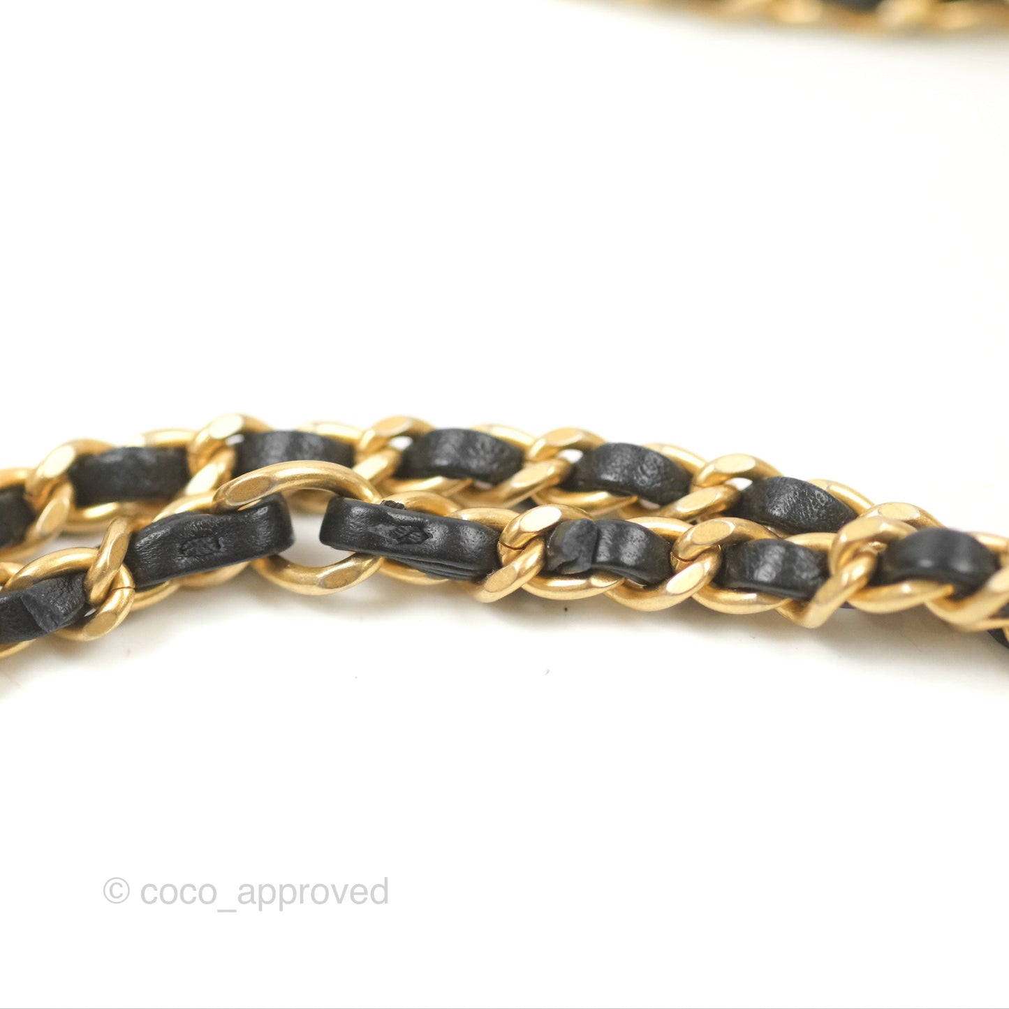 Chanel Quilted My Perfect Mini With Pearl Black Lambskin Gold Hardware