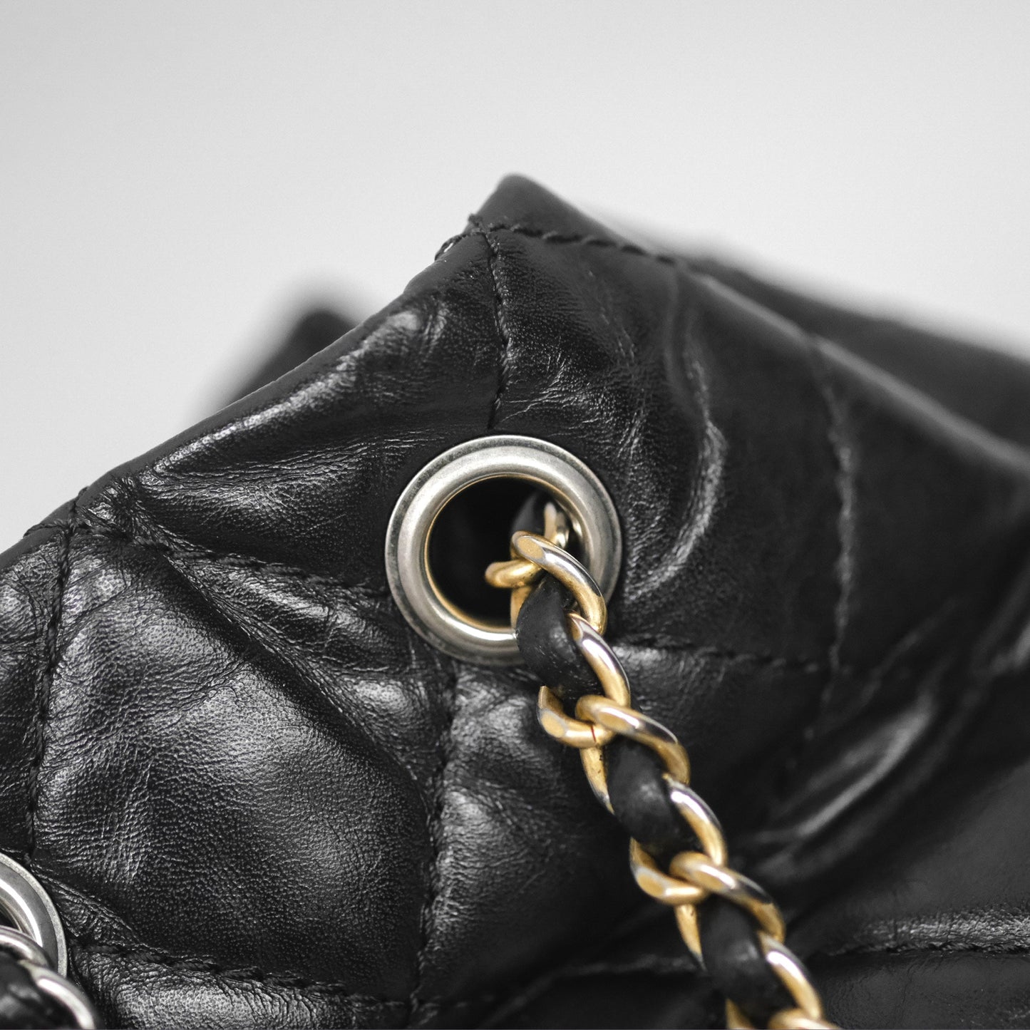 Chanel Small Gabrielle Backpack Black Aged Calfskin