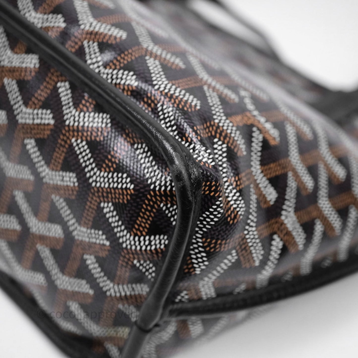 Goyard Anjou Mini Bag Goyardine Canvas Black