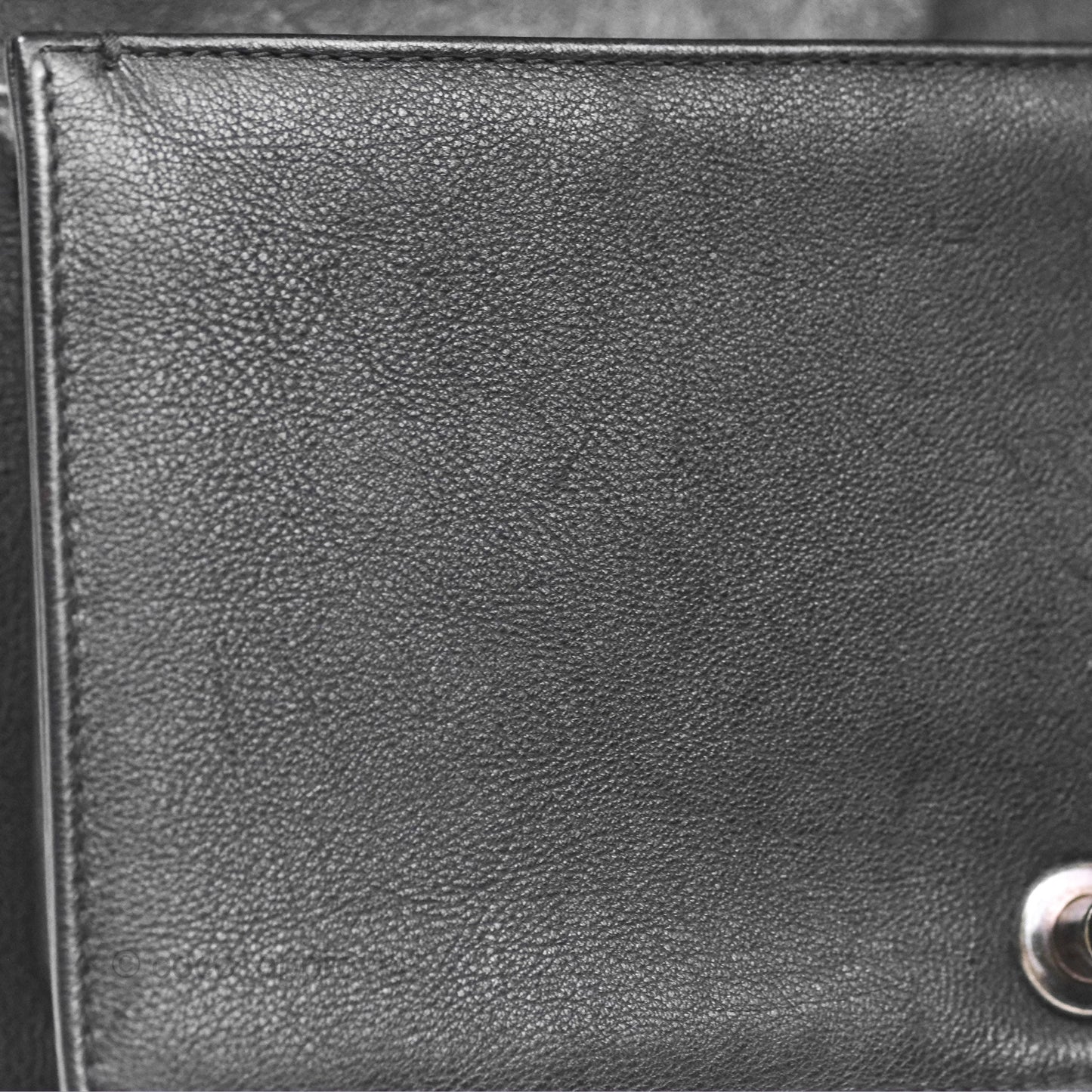 Chanel Medium Boy Quilted Black Calfskin Ruthenium Hardware