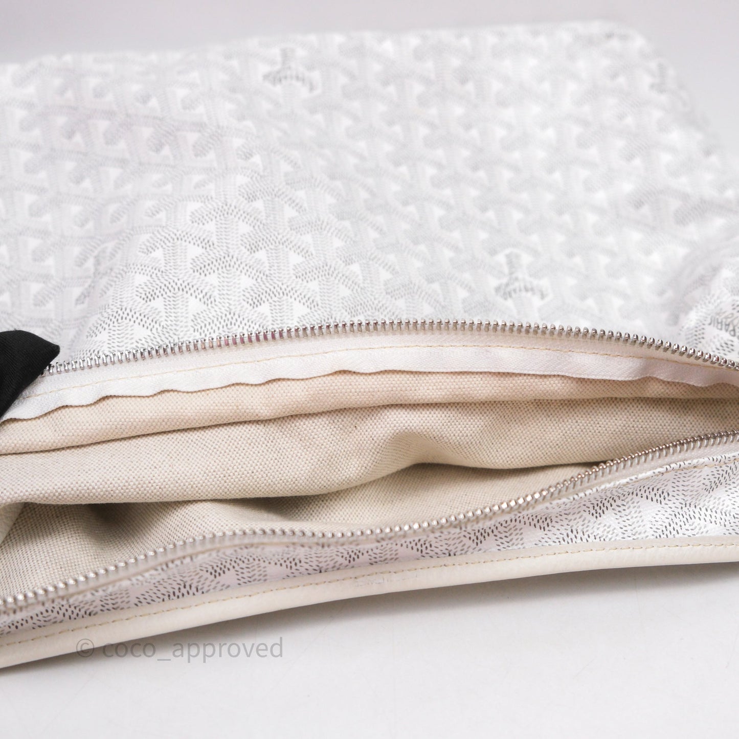 Goyard Bohème Hobo Bag PM White Goyardine Canvas