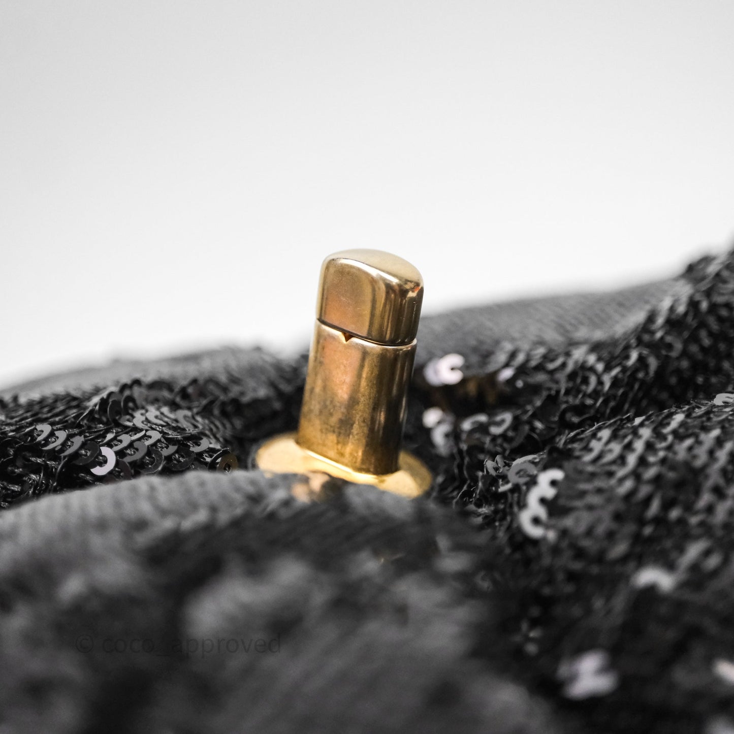 Chanel 19 Small Sequin Black Mixed Hardware