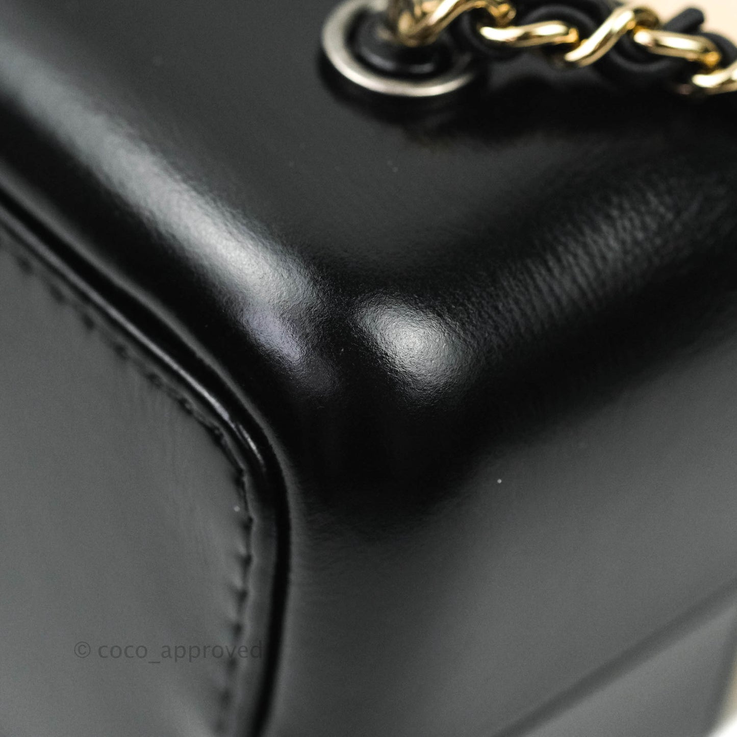 Chanel Gabrielle Backpack Black Aged Calfskin Small Beige Black