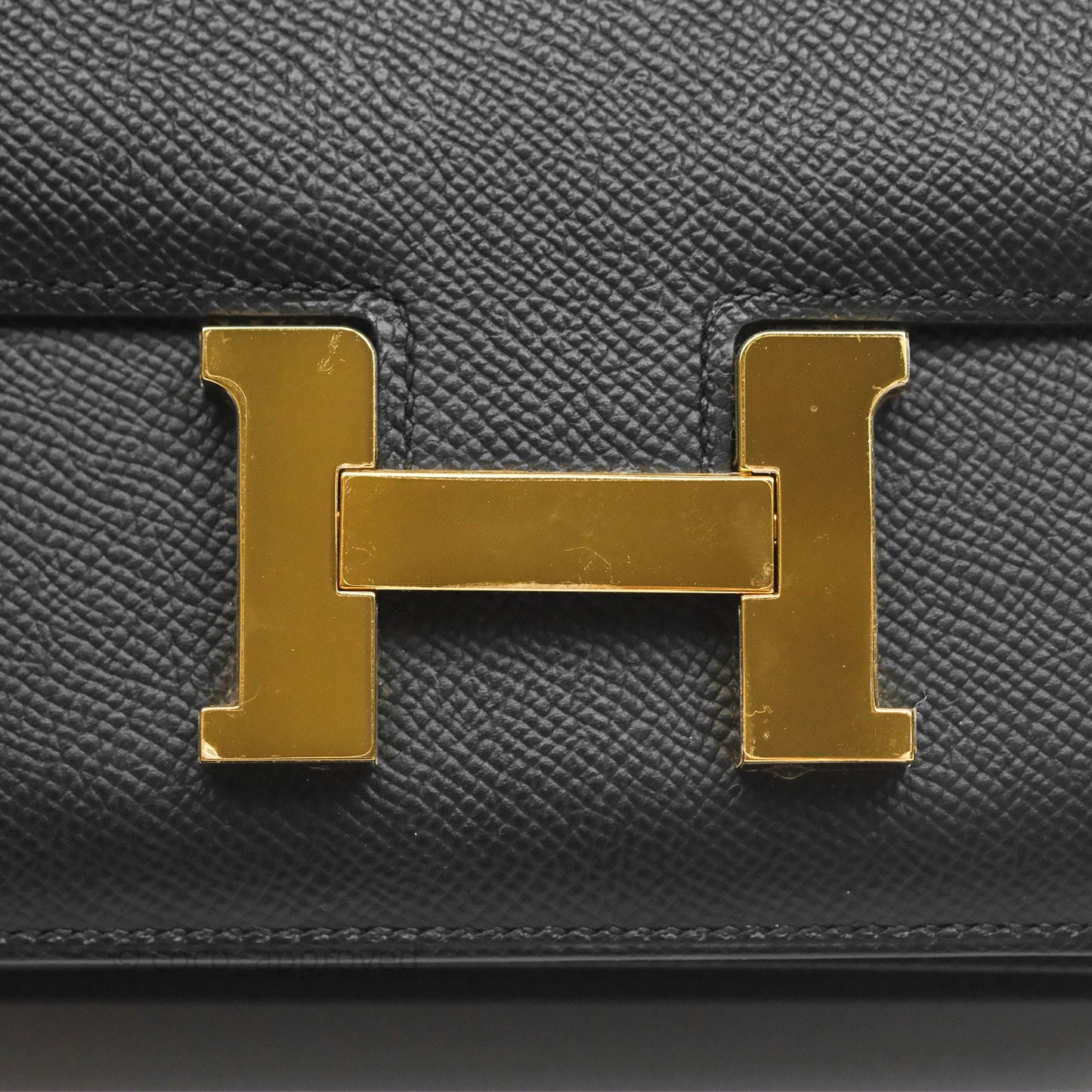Hermès Constance Mini 18cm Black Noir 89 Epsom Gold Hardware