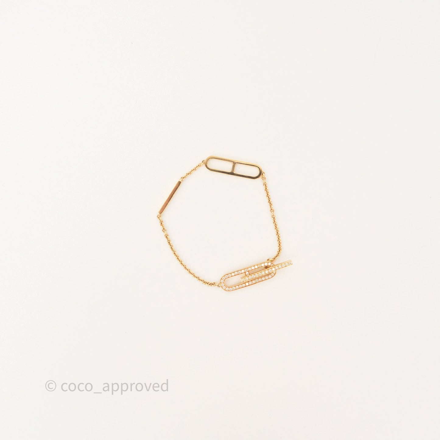 Hermès Ever Chaine d'Ancre Bracelet Diamonds Rose Gold