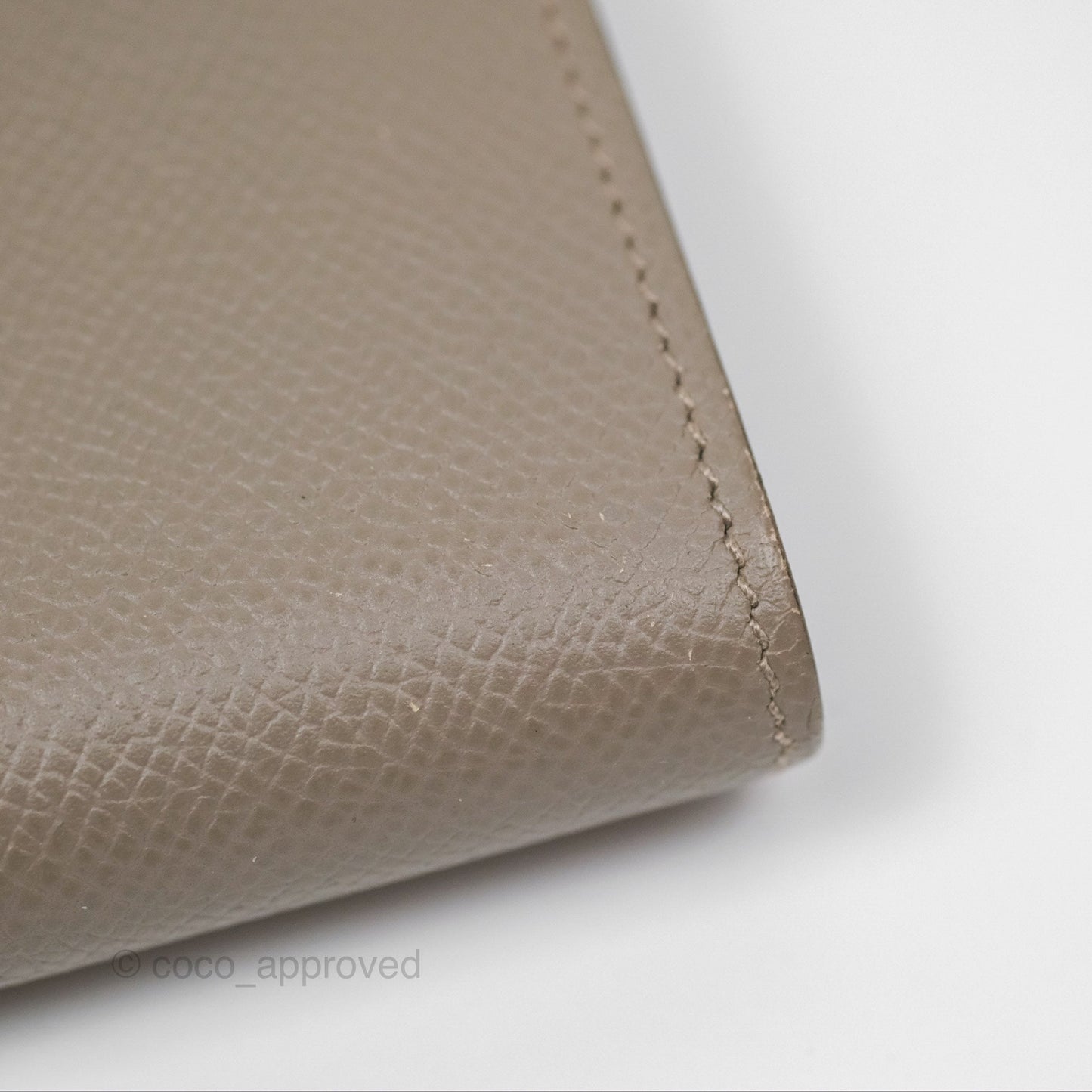 Hermès Kelly Wallet Gris Asphalte M8 Epsom Gold Hardware