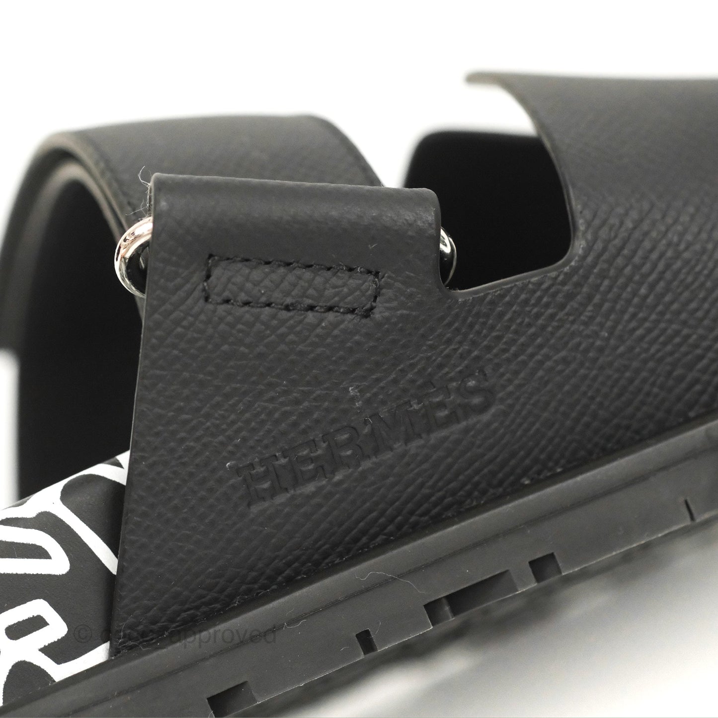 Hermès Chypre Sandal 'Graff Hermes' Black Epsom