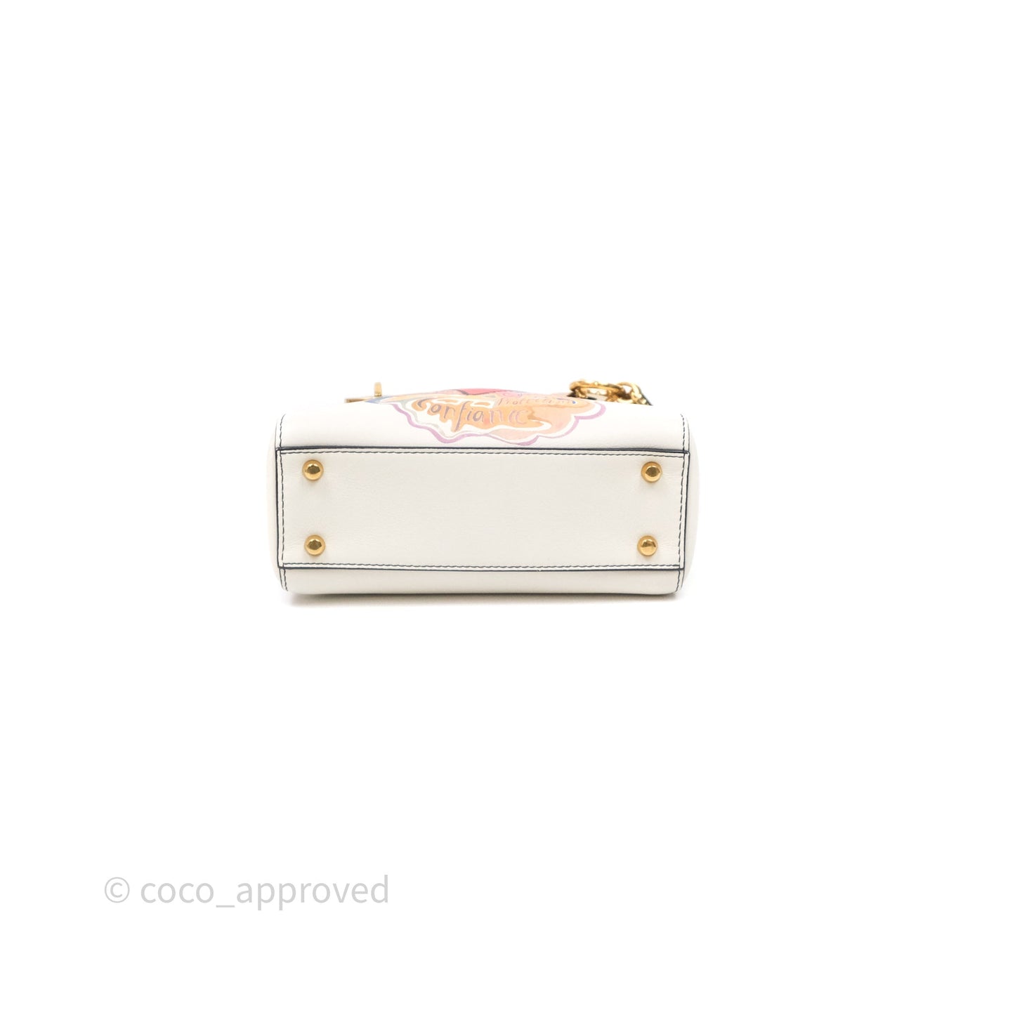 Christian Dior Mini Lady Dior Niki De Saint Phalle Calfskin White