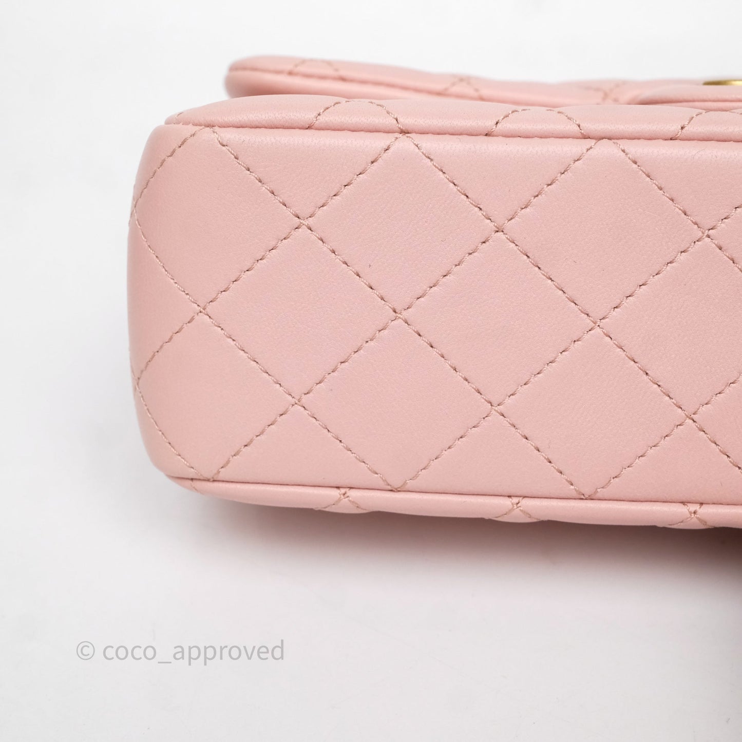 Chanel Quilted Flap Bag With Camellia Adjustable Lambskin Pink Aged Gold Hardware