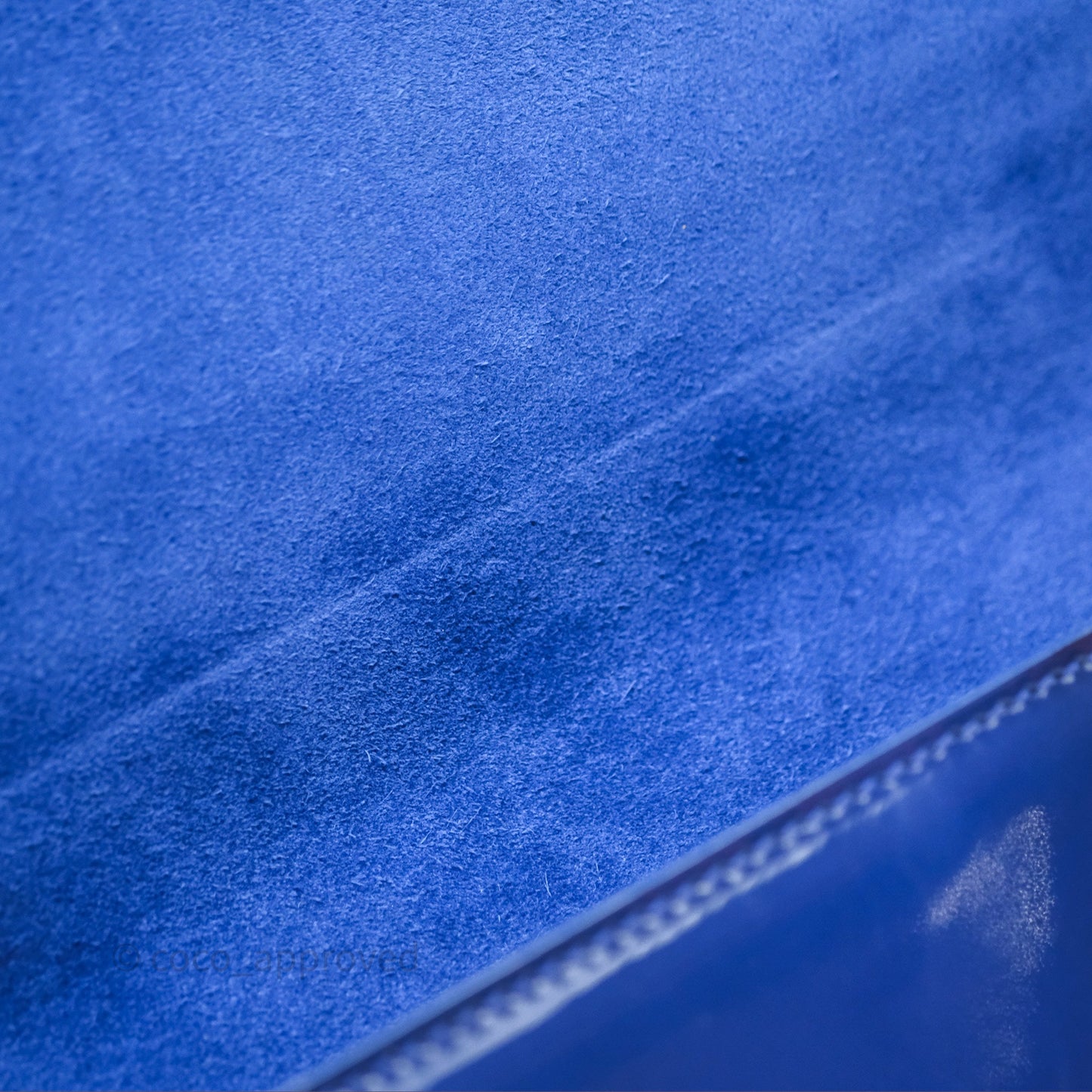 Saint Laurent Large Belle De Jour Clutch Blue Patent