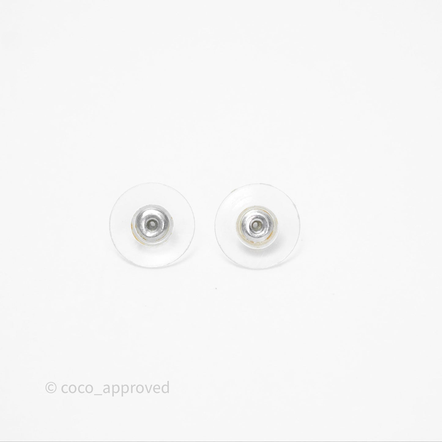 Chanel Crystal CC Bow Knot Earrings Gold Tone