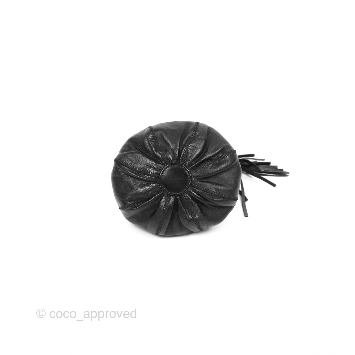 Chanel Mini Reversible Mini Sac Cordon Black/Peach Lambskin/Satin