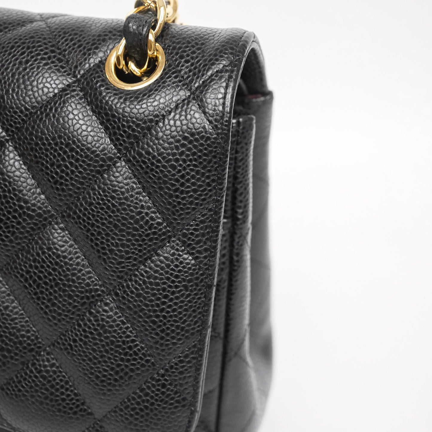 Chanel Jumbo Double Flap Black Caviar Gold Hardware⁣⁣