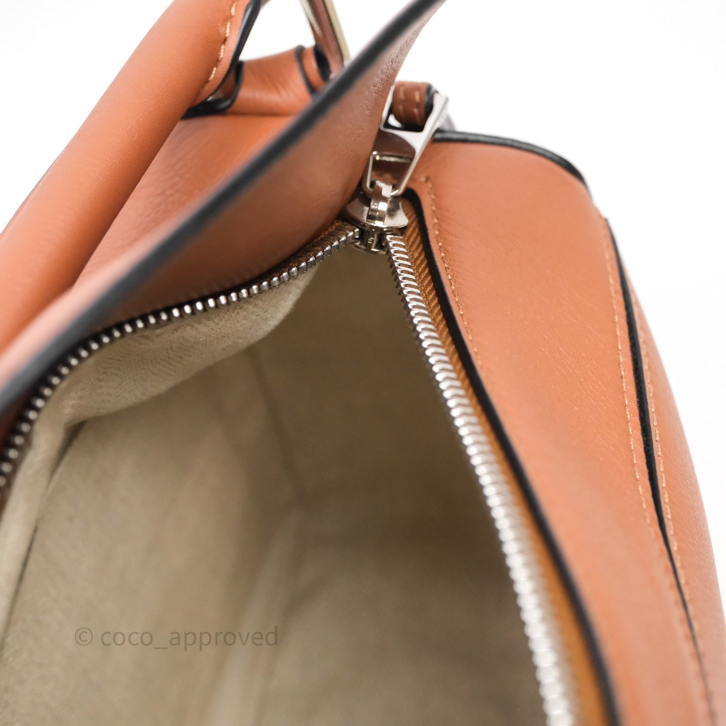 Loewe Small Puzzle Bag Tan Calfskin Gold Hardware