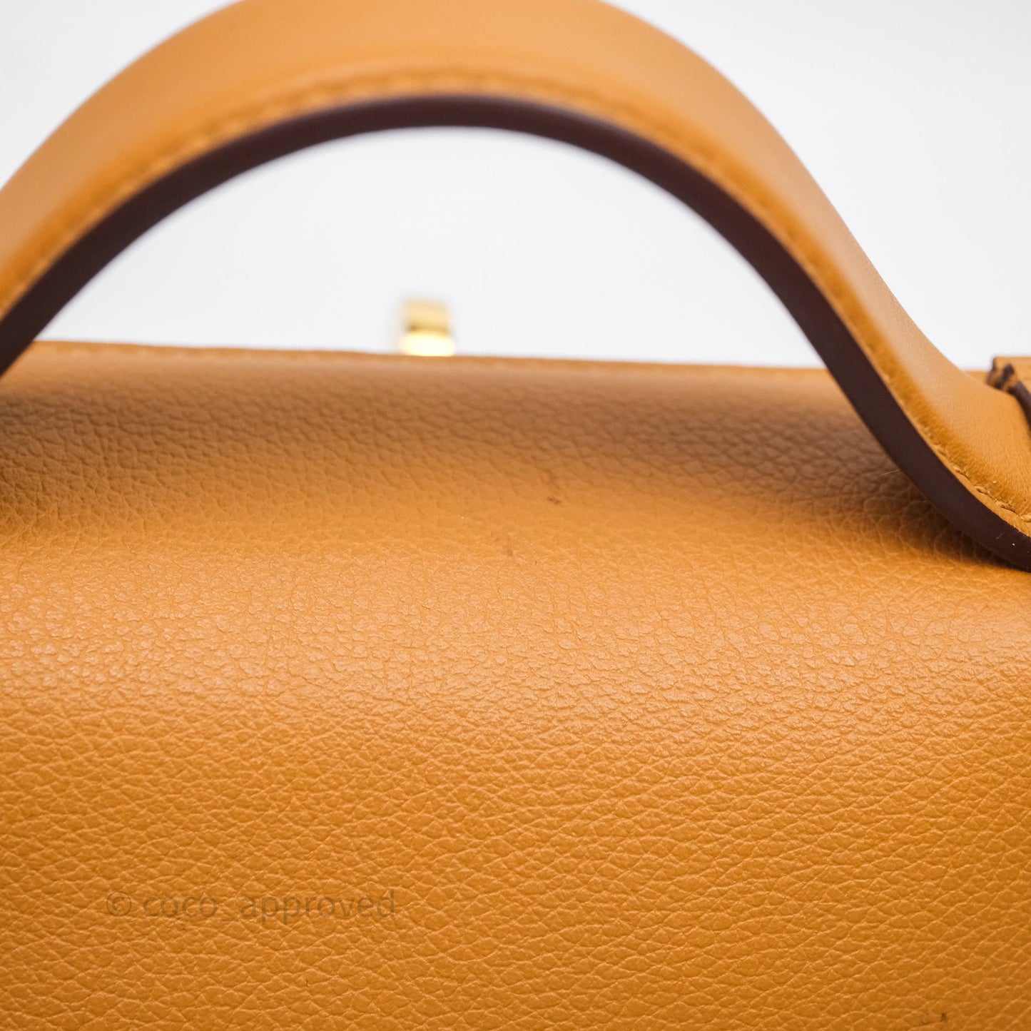 Hermès 24/24 21 Mini Caramel/Sesame/Rouge Sellier Gold Hardware