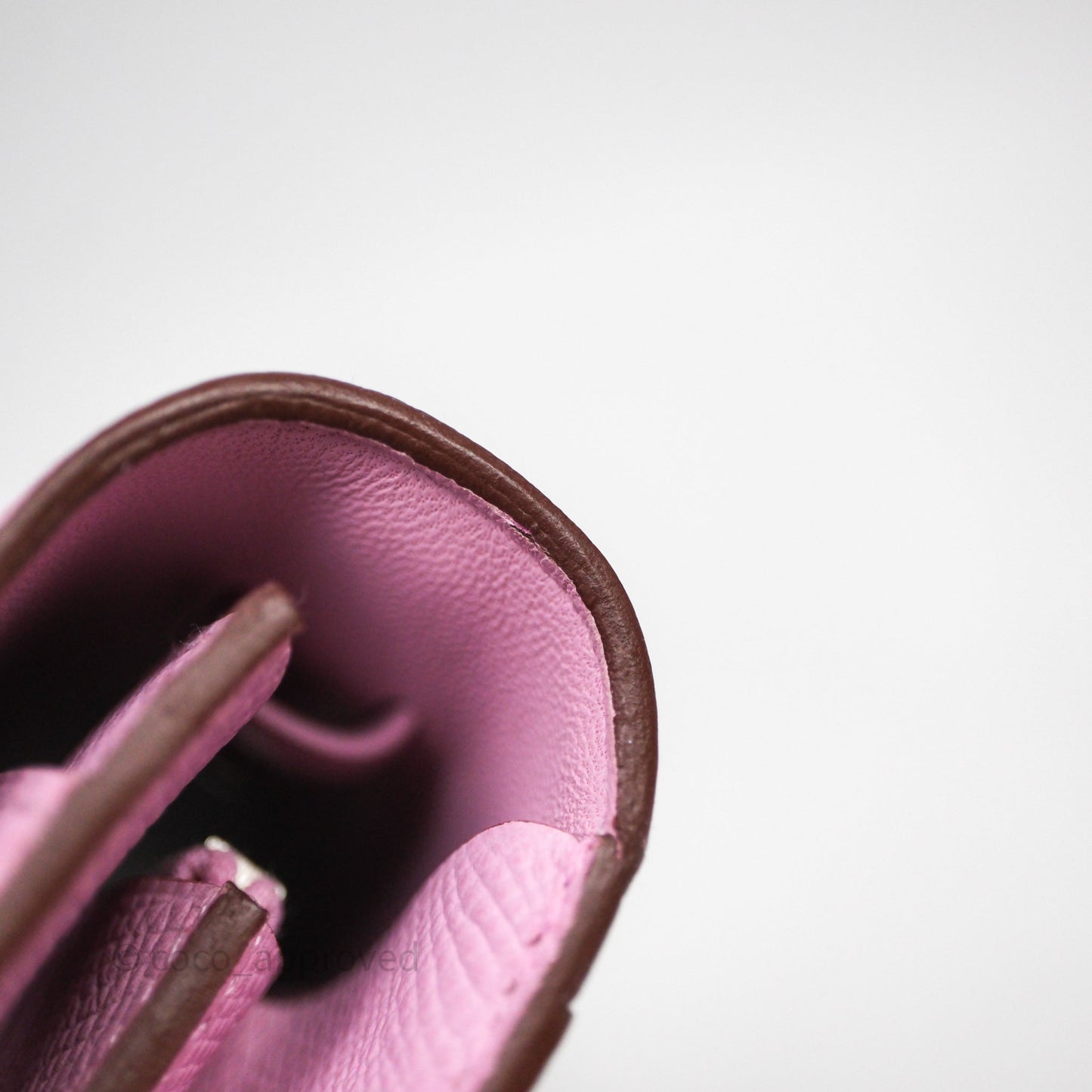Hermès Constance To Go Wallet Mauve Sylvestre X9 Epsom Palladium hardware