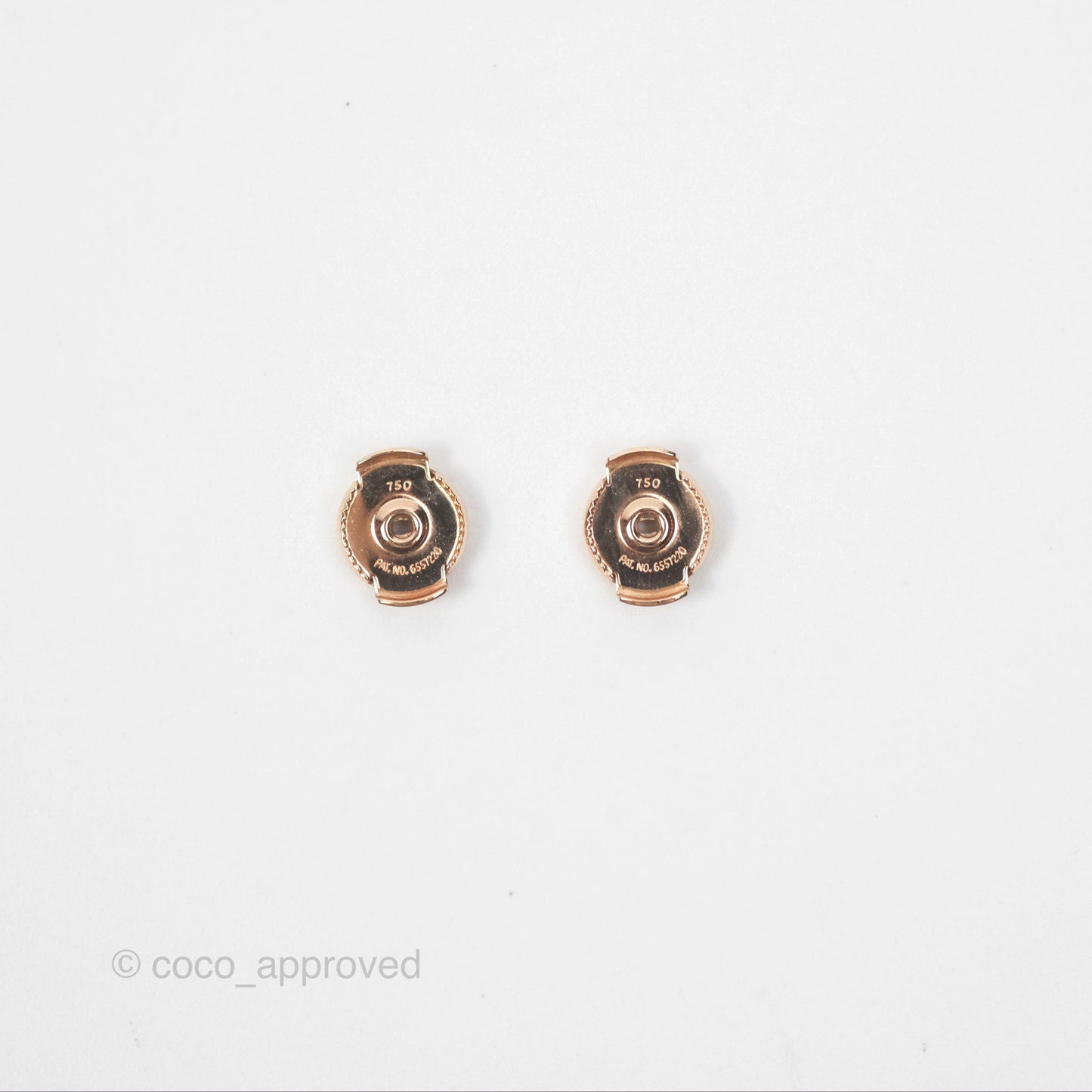 Hermès Ex-Libris Earrings Very Small Model in Rose Gold