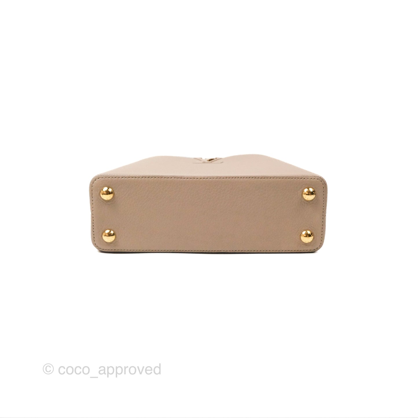 Louis Vuitton Taurillon Capucines BB Galet