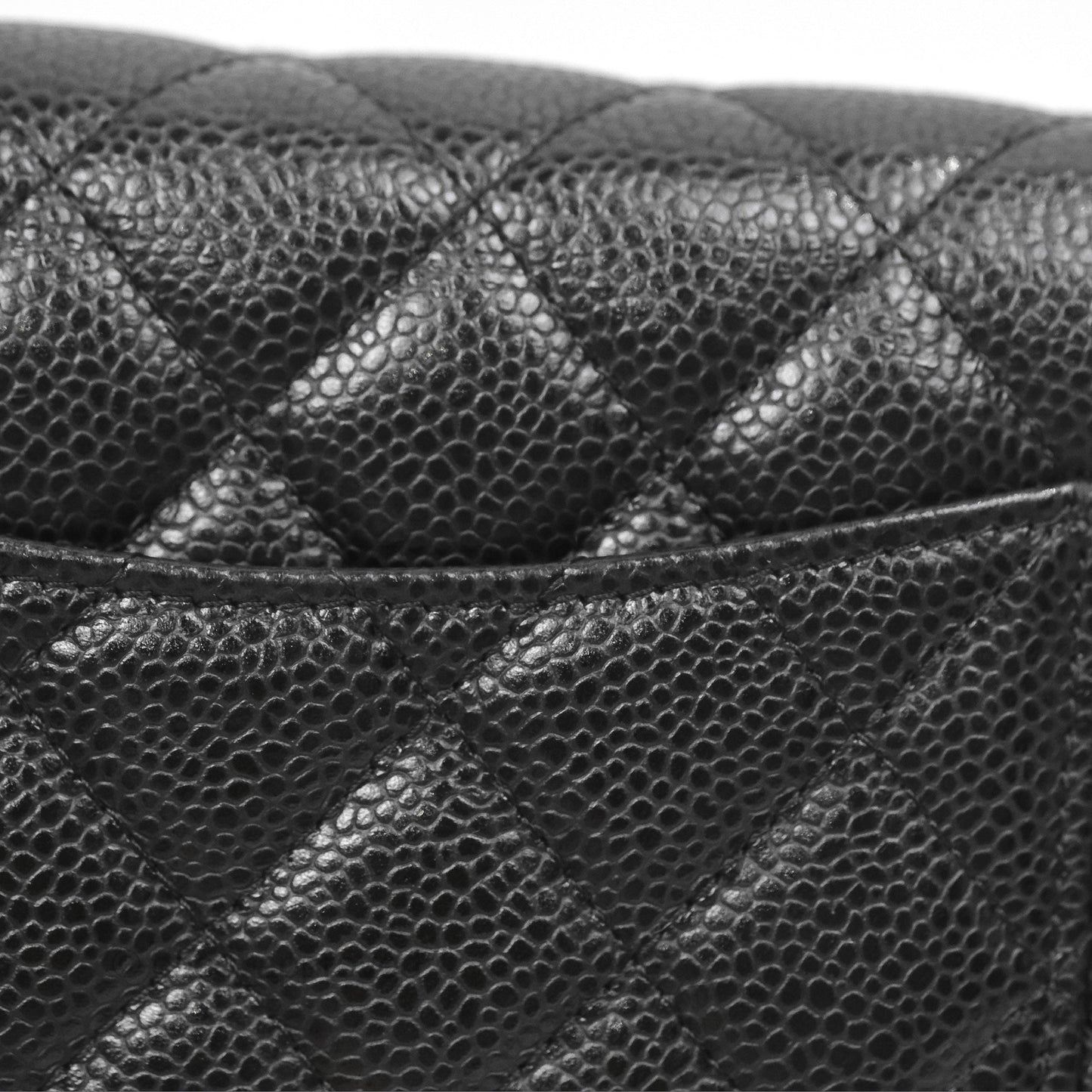 Chanel Classic Wallet On Chain WOC Quilted Black Caviar Gold Hardware
