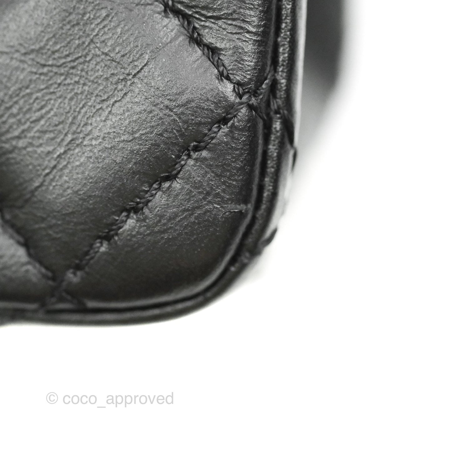 Chanel Mini Reissue 224 Black Aged Calfskin Gold Hardware