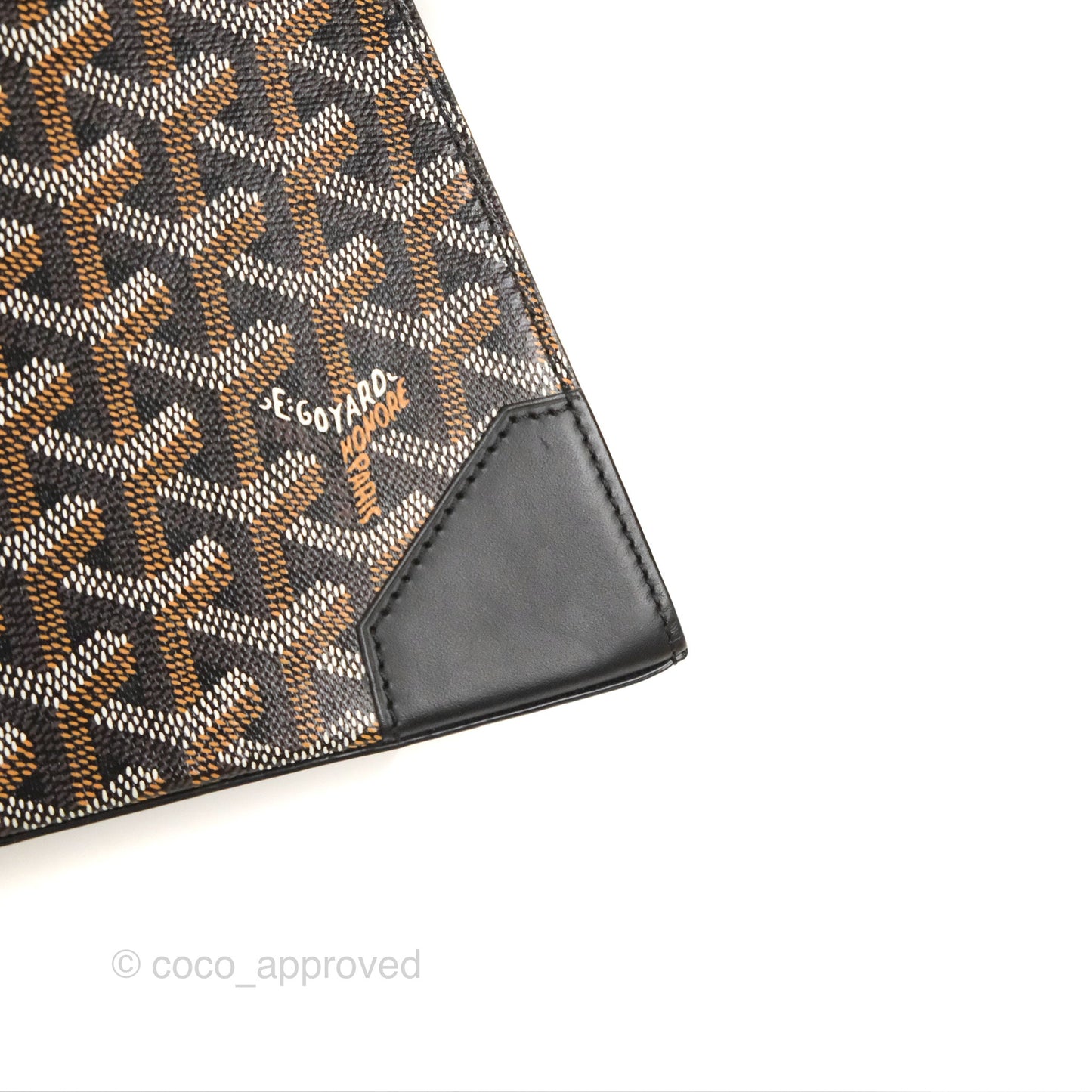 Goyard Saïgon Structuré PM Bag Black Goyardine Canvas