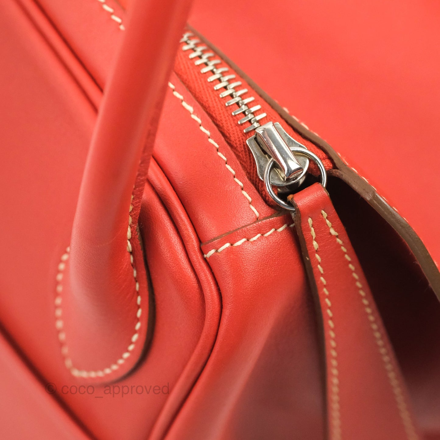 Hermès Lindy 30 Sanguine 9M Swift Palladium Hardware
