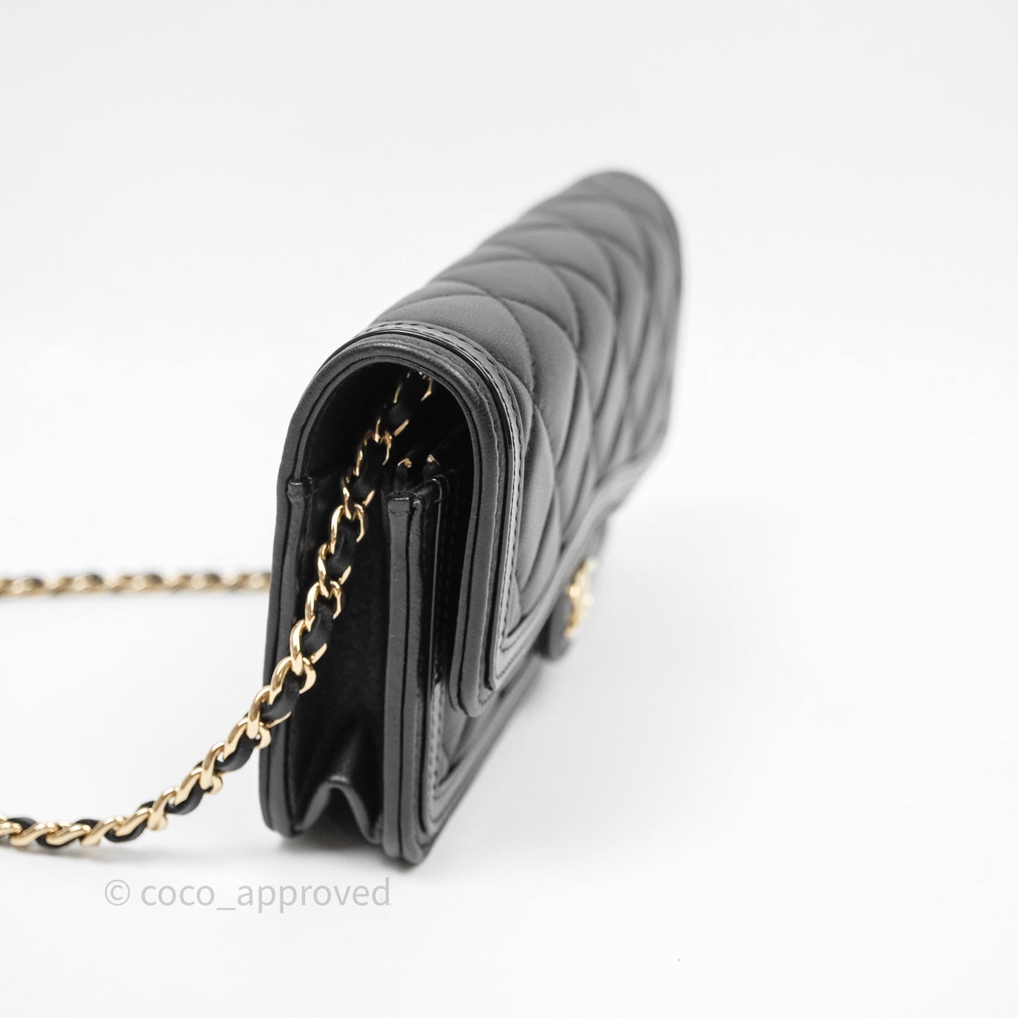 Chanel Mini Flap Bag Black Lambskin Gold Hardware