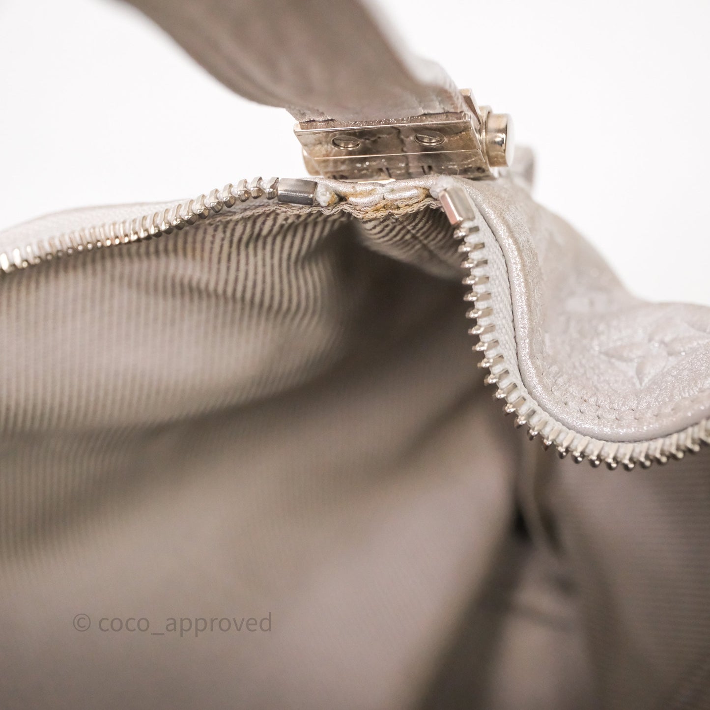 Louis Vuitton Monogram Shimmer Halo Bag Silver
