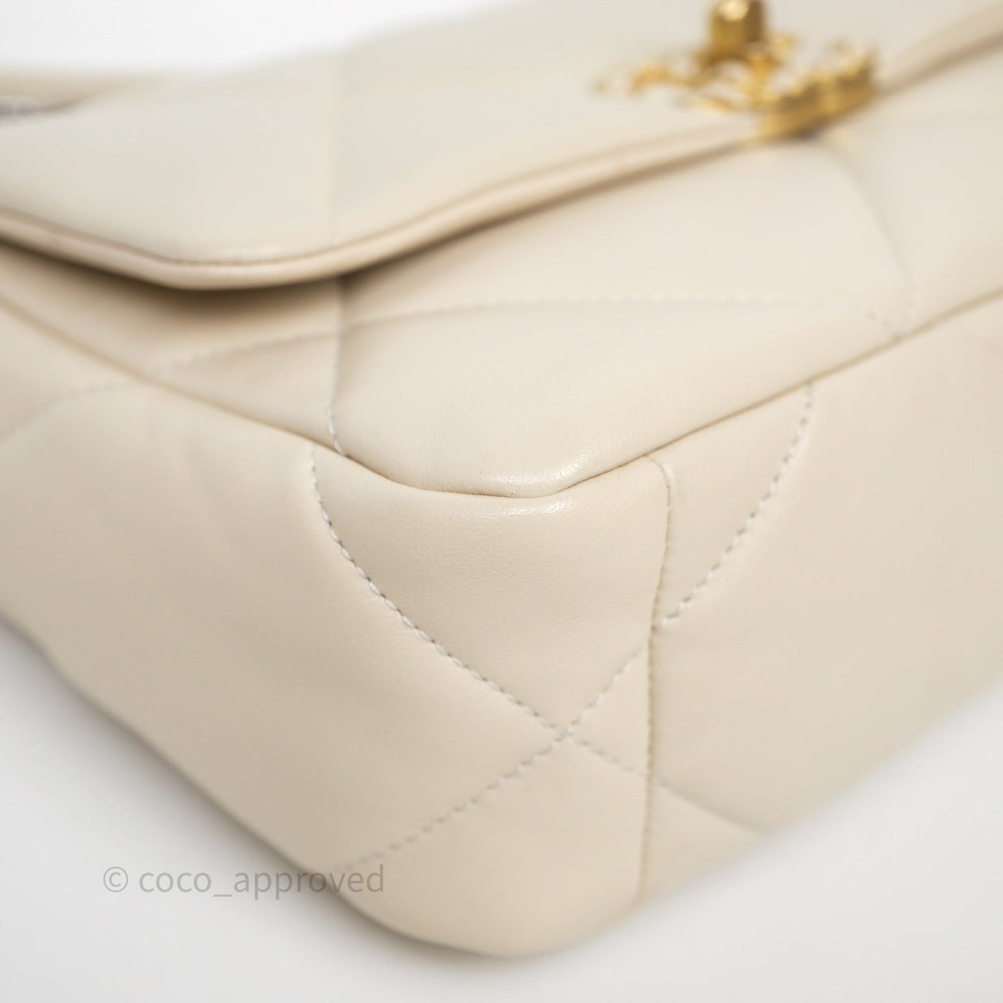Chanel 19 Small Ivory Mixed Hardware