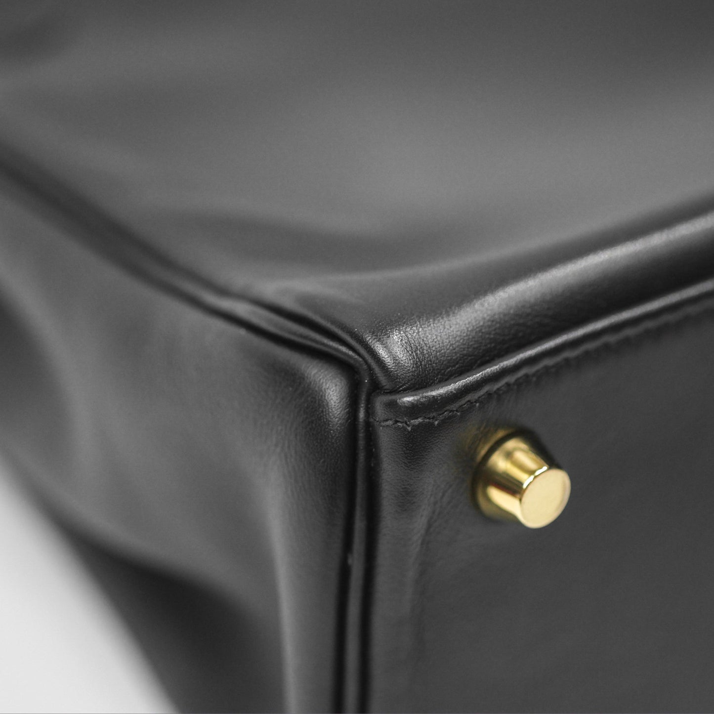 Hermès Retourne Kelly 25 Black Noir 89 Swift Gold Hardware