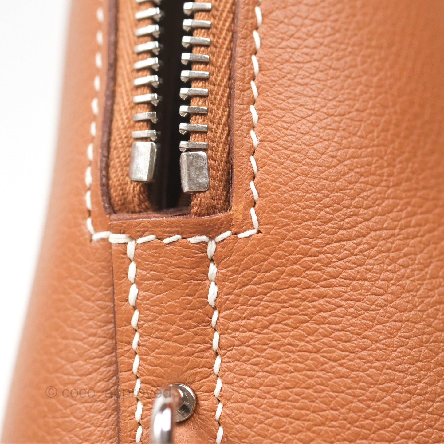 Hermès Bolide 1923 25 Gold 37 Evercolor Palladium Hardware