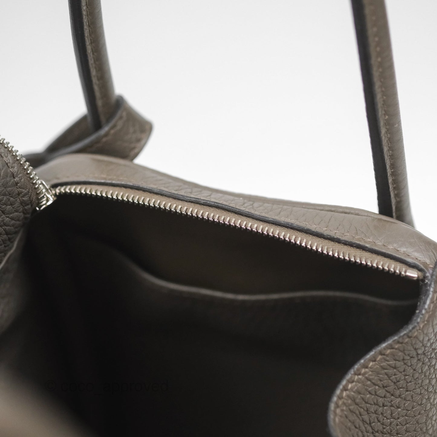 Hermès Lindy 26 Etain 8F Clemence Palladium Hardware