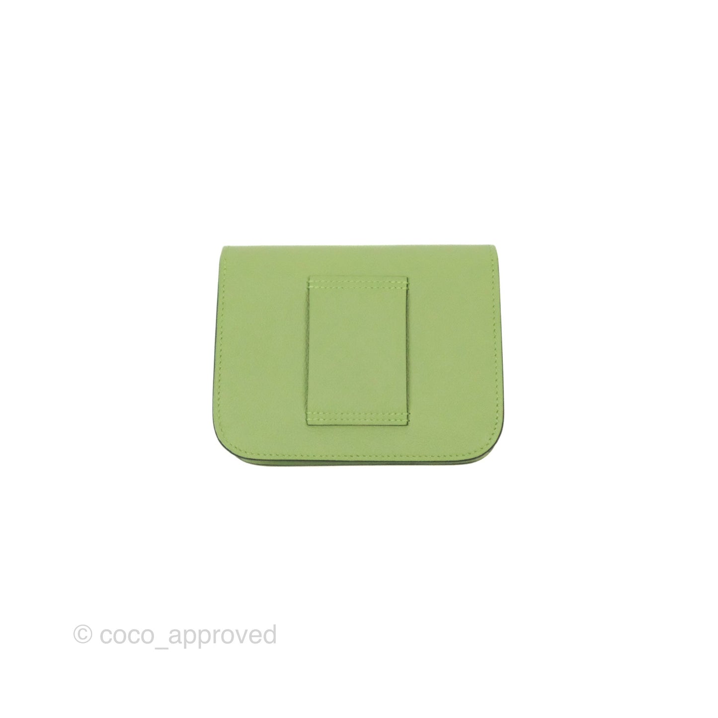Hermès Constance Slim Wallet Vert Criquet Evercolour Gold Hardware