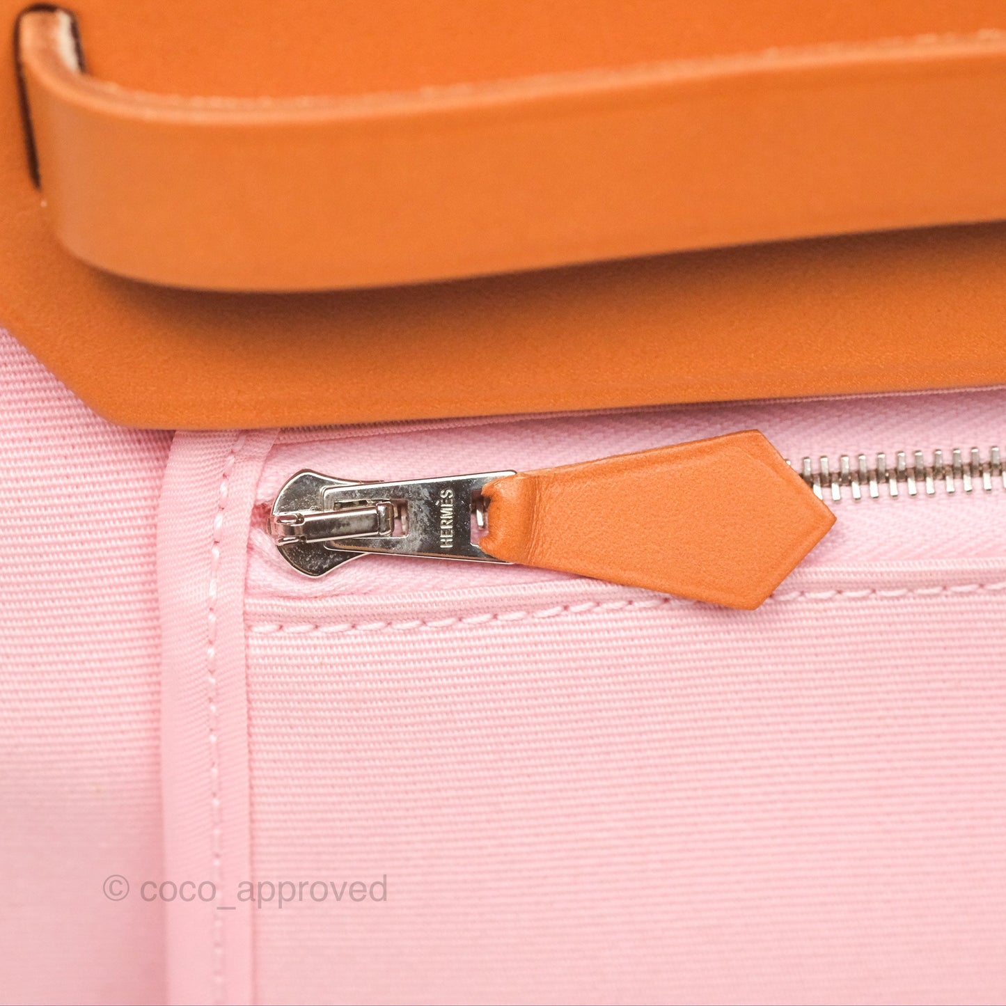Hermès Herbag Zip 31 Rose Sakura 3Q Canvas Palladium Hardware