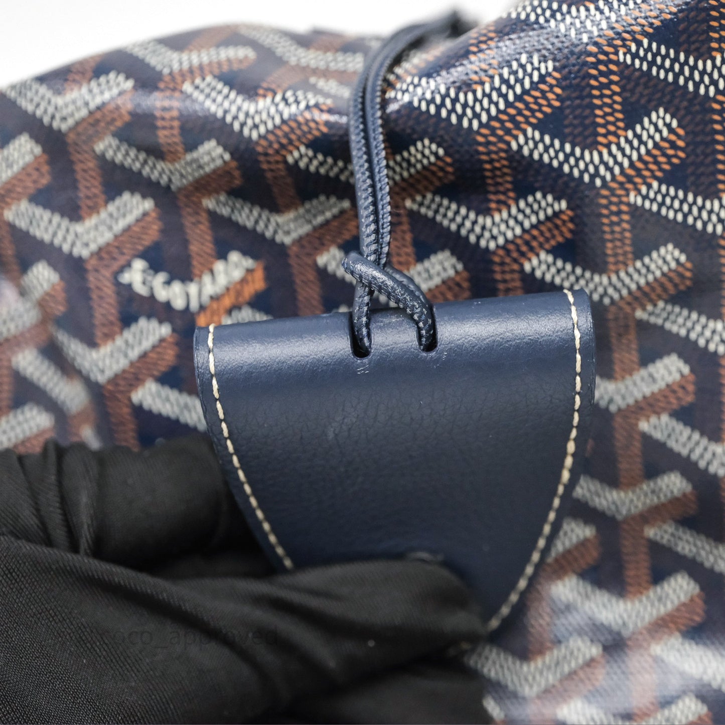 Goyard St. Louis Tote PM Navy/Tan
