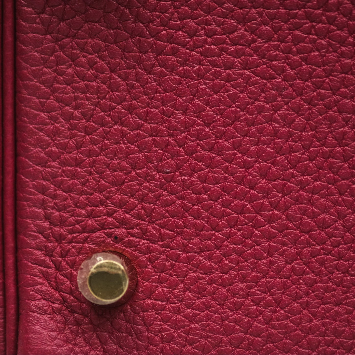 Hermès Kelly 32 Retourne Rouge Grenat K1 Togo Gold Hardware