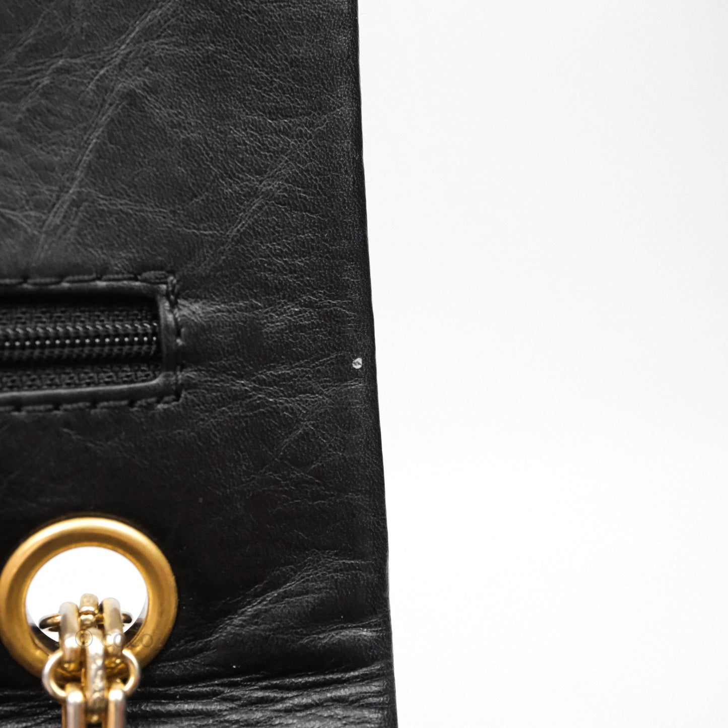 Chanel Reissue Quilted Aged Calfskin Black Gold Hardware 226