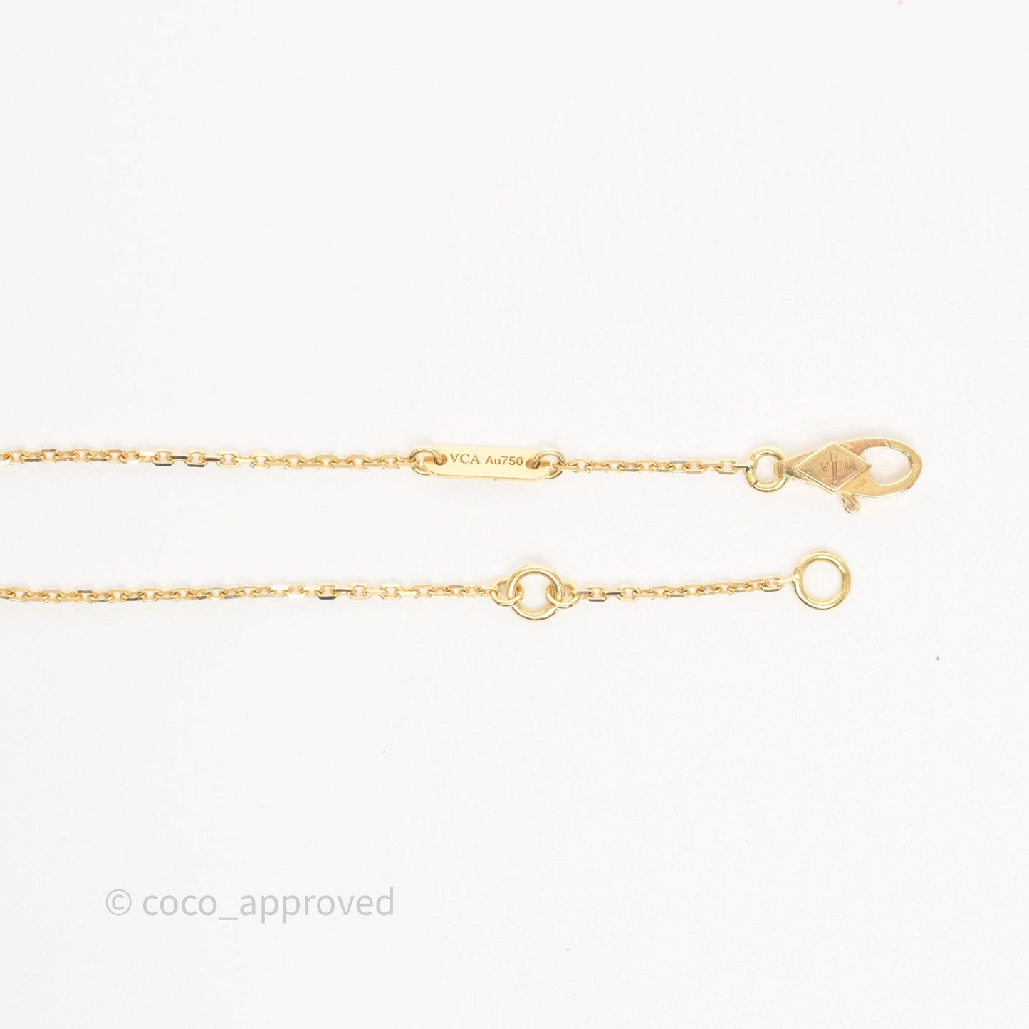 Van Cleef & Arpels Sweet Alhambra Pendant Necklace White Mother-of-pearl Yellow Gold