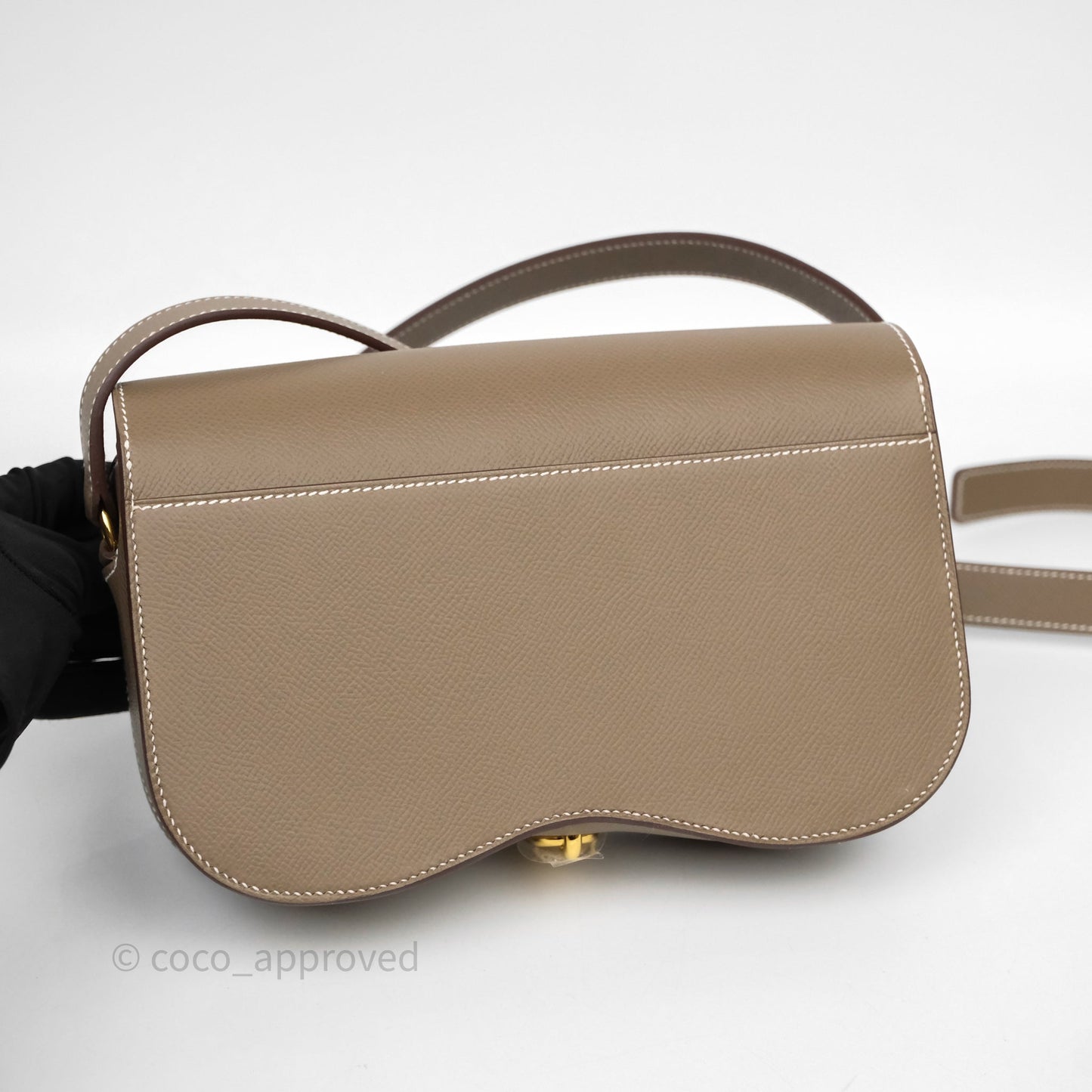 Hermès Della Cavalleria Elan Bag Etoupe Gold Hardware
