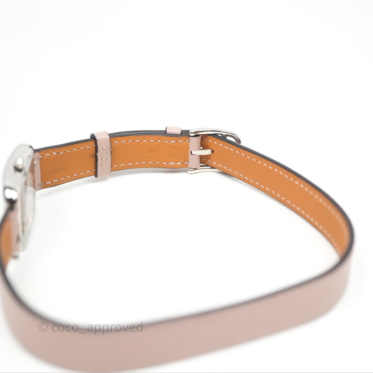 Hermès Cape Cod Steel Watch Glycine 4W Calfskin Strap